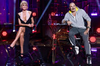 <p>Heidi Klum and Thierry Mugler get ready to film the upcoming season of<em> Germany's Next Topmodel</em> in Berlin on Wednesday.</p>