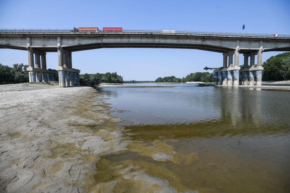 El río Po en Italia sufre la peor sequía en 70 años. (Photo by PIERO CRUCIATTI/AFP via Getty Images)