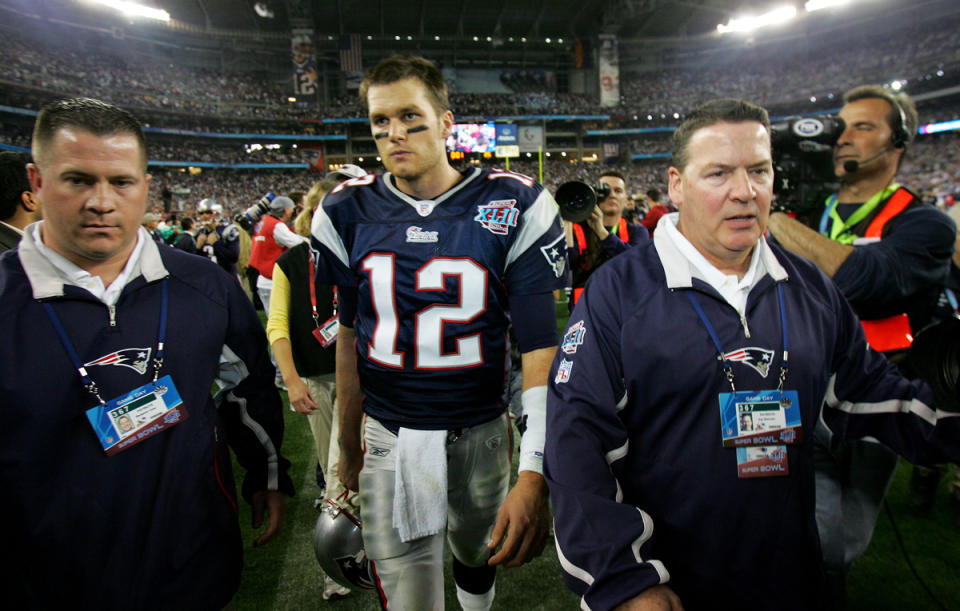 <p>The 2007 New England Patriots stand as the only team to complete a perfect 16-0 regular season since the NFL expanded to a 16-game schedule in 1978. These Patriots would have almost certainly gone down as the greatest team in NFL history had it not been for one of the biggest upsets in Super Bowl history. The New York Giants (10-6 that season) shocked the world with a 17-14 win over the Pats in Super Bowl XLII. </p>