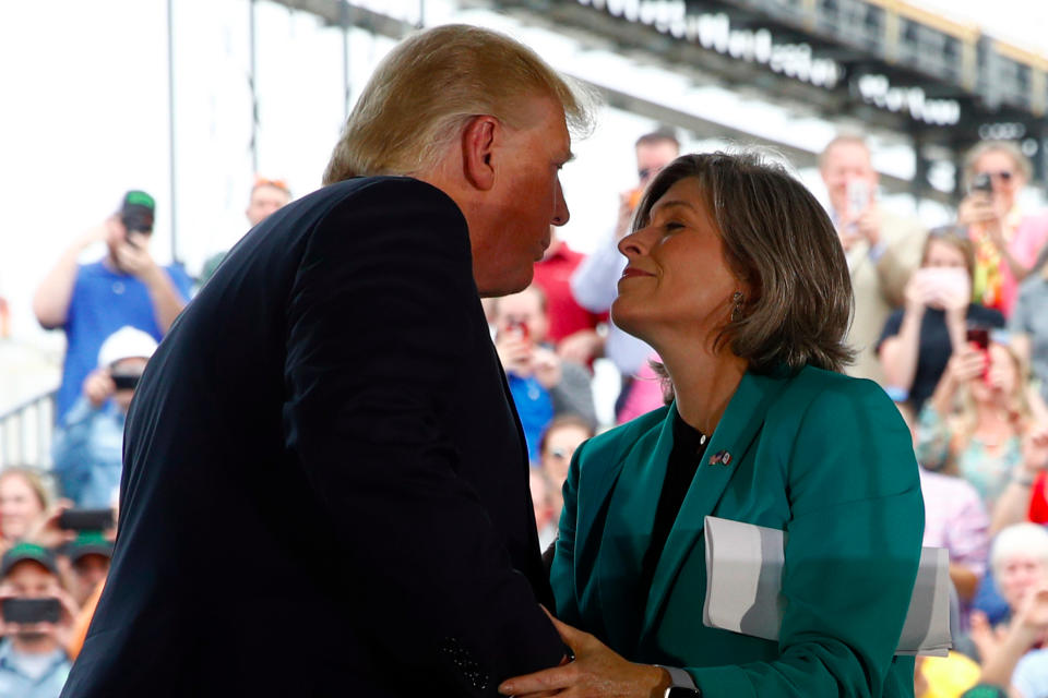 Donald Trump with Joni Ernst