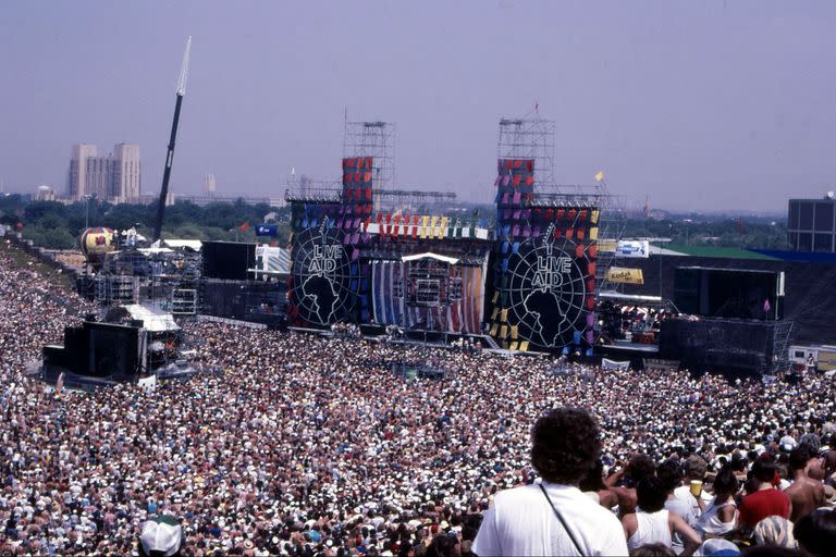 El Live Aid fue un recital único que reunió a las grandes figuras del rock internacional