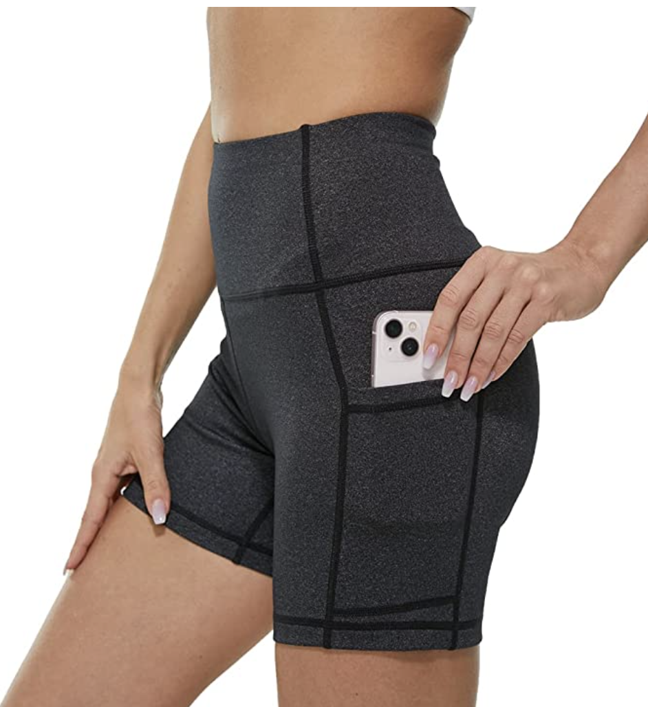 Bison High-Waist Bike Shorts (Photo via Amazon)