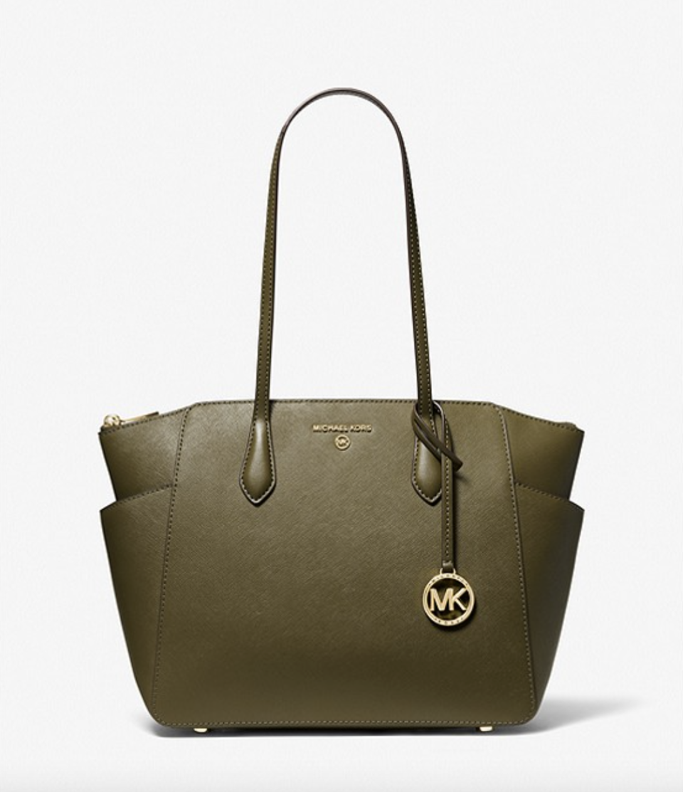 Marilyn Medium Saffiano Leather Tote Bag (Photo via Michael Kors)