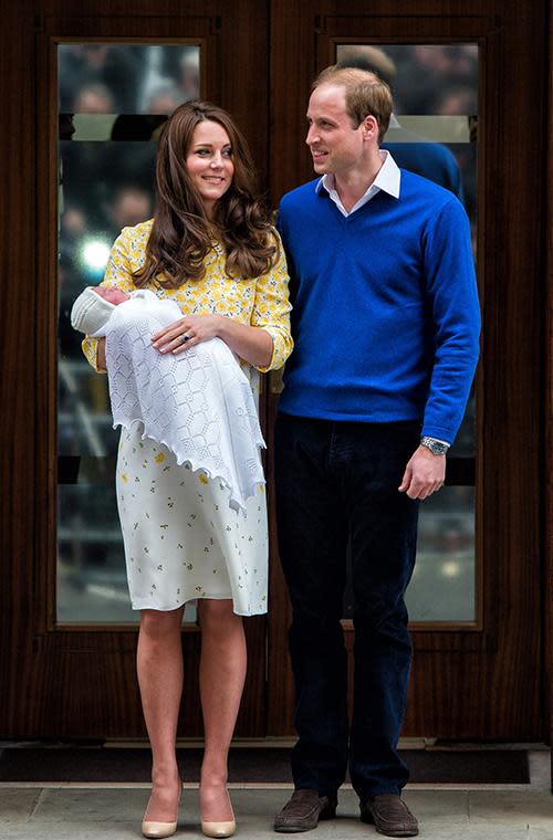 Princess Charlotte, who turns one on Monday, was introduced to the world in 2015 as her parents emerged from St Mary's hospital with the new royal in their arms.