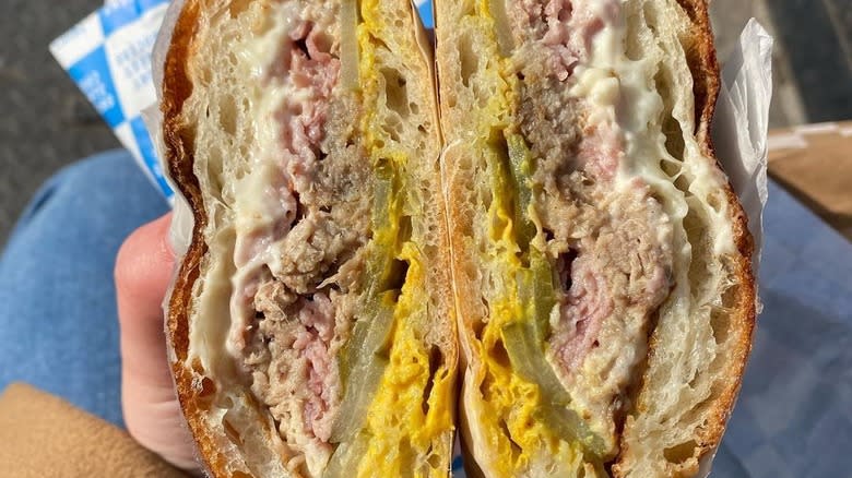 Cubano sandwich close-up