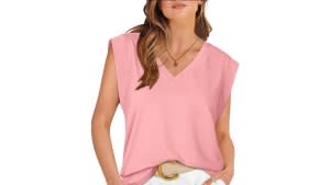 WIHOLL cap sleeve top