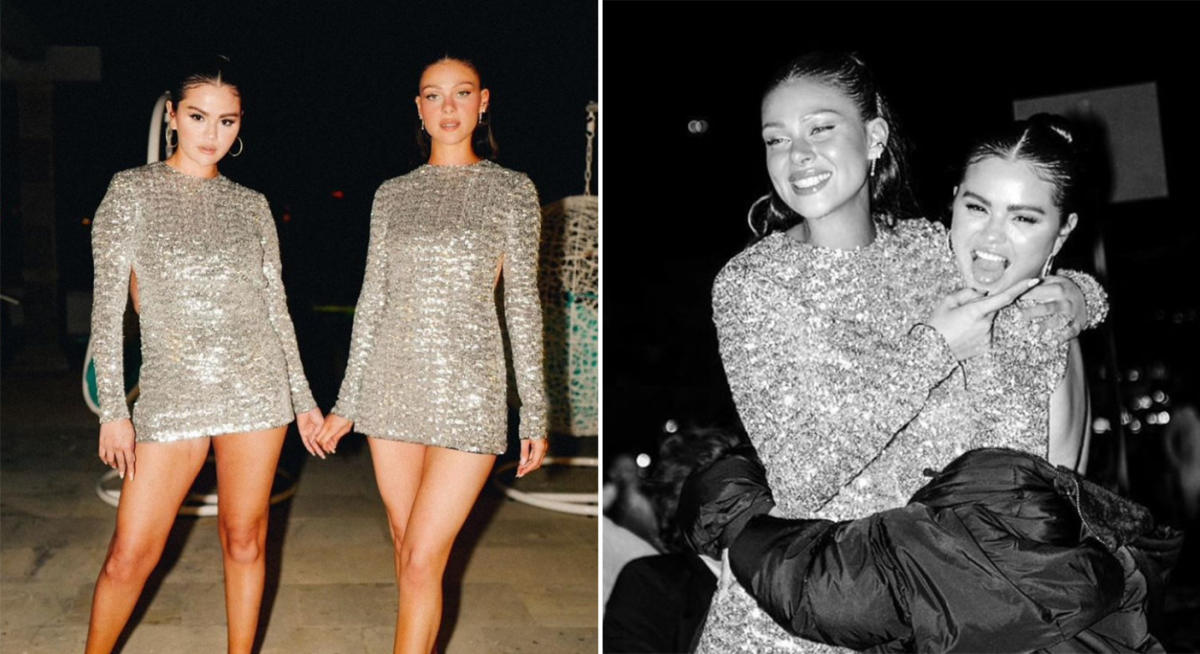 Selena Gomez and Nicola Peltz Beckham wear matching dresses for NYE