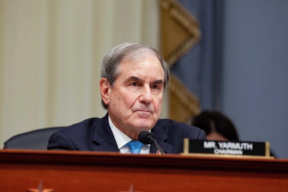 Rep. John Yarmuth (D-Ky.), chair of the House Budget Committee, listens during a Tuesday hearing with the acting director of the Office of Management and Budget. (Photo: Anna Moneymaker/Bloomberg via Getty Images)