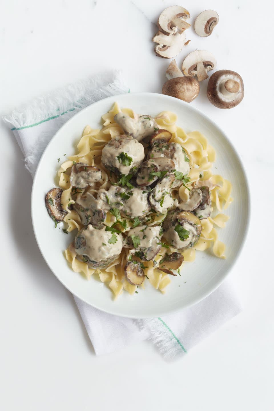 <p>This leaner turkey stroganoff is, dare way say, even <em>more </em>flavorful than its beefy cousin. </p><p><em><a href="http://www.womansday.com/food-recipes/food-drinks/recipes/a12391/turkey-meatball-stroganoff-recipe-wdy0314/" rel="nofollow noopener" target="_blank" data-ylk="slk:Get the recipe for Turkey Meatball Stroganoff »;elm:context_link;itc:0;sec:content-canvas" class="link "><span class="redactor-invisible-space">Get the recipe for Turkey Meatball Stroganoff »</span> </a></em></p>