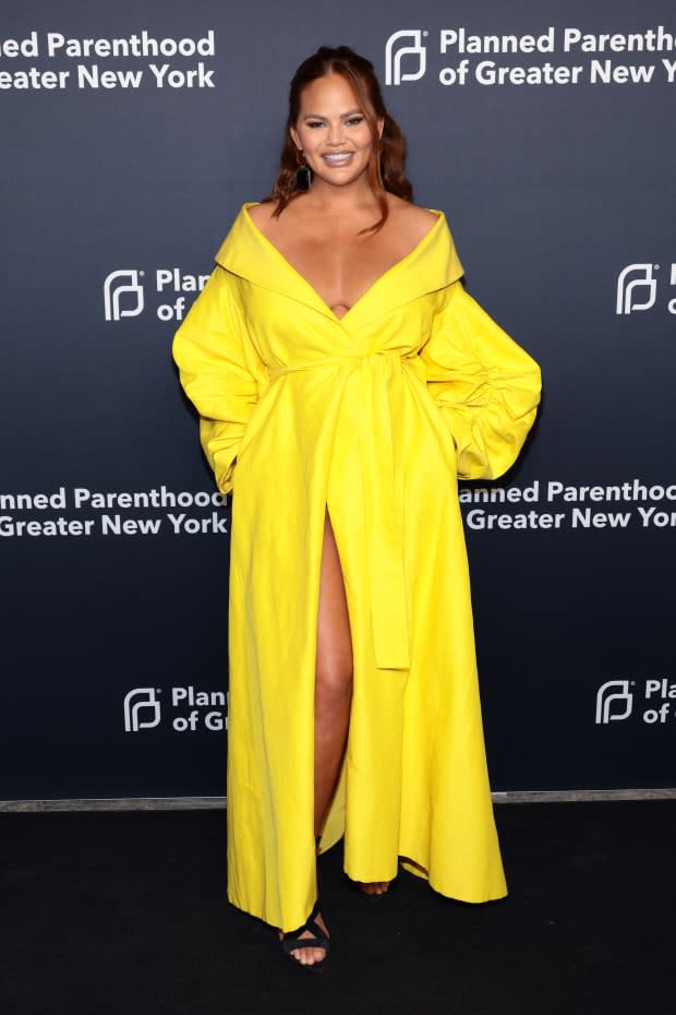 NEW YORK, NEW YORK - MARCH 13: Chrissy Teigen attends Planned Parenthood's New York Spring Benefit Gala at The Glasshouse on March 13, 2023 in New York City. (Photo by Dimitrios Kambouris/Getty Images)<p><a href="https://www.gettyimages.com/detail/1473366773" rel="nofollow noopener" target="_blank" data-ylk="slk:Dimitrios Kambouris/Getty Images;elm:context_link;itc:0;sec:content-canvas" class="link ">Dimitrios Kambouris/Getty Images</a></p>