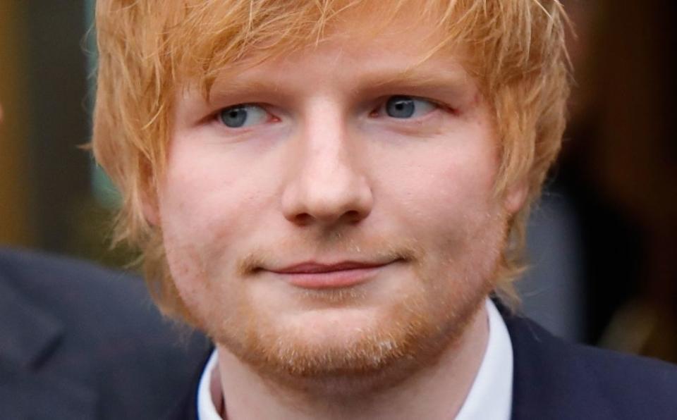 Closeup of Ed Sheeran