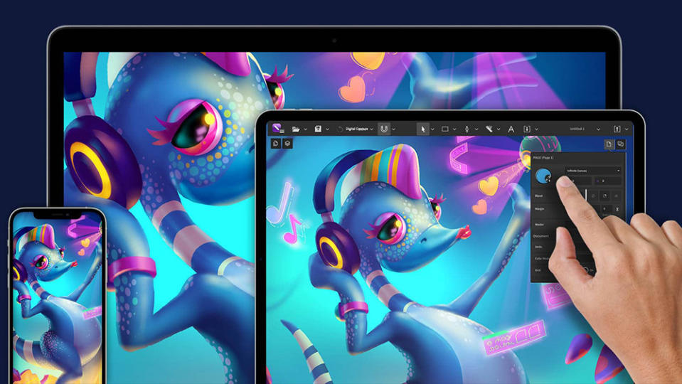 Screenshots from CorelDRAW Graphics Suite, one of the best Illustrator alternatives