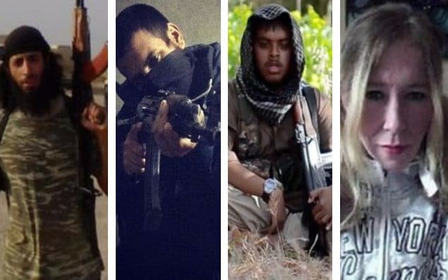 Faces of terror: Mohammed Emwazi, Junaid Hussain, Reyaad Khan and Sally Jones are among the Britons killed after joining Isil