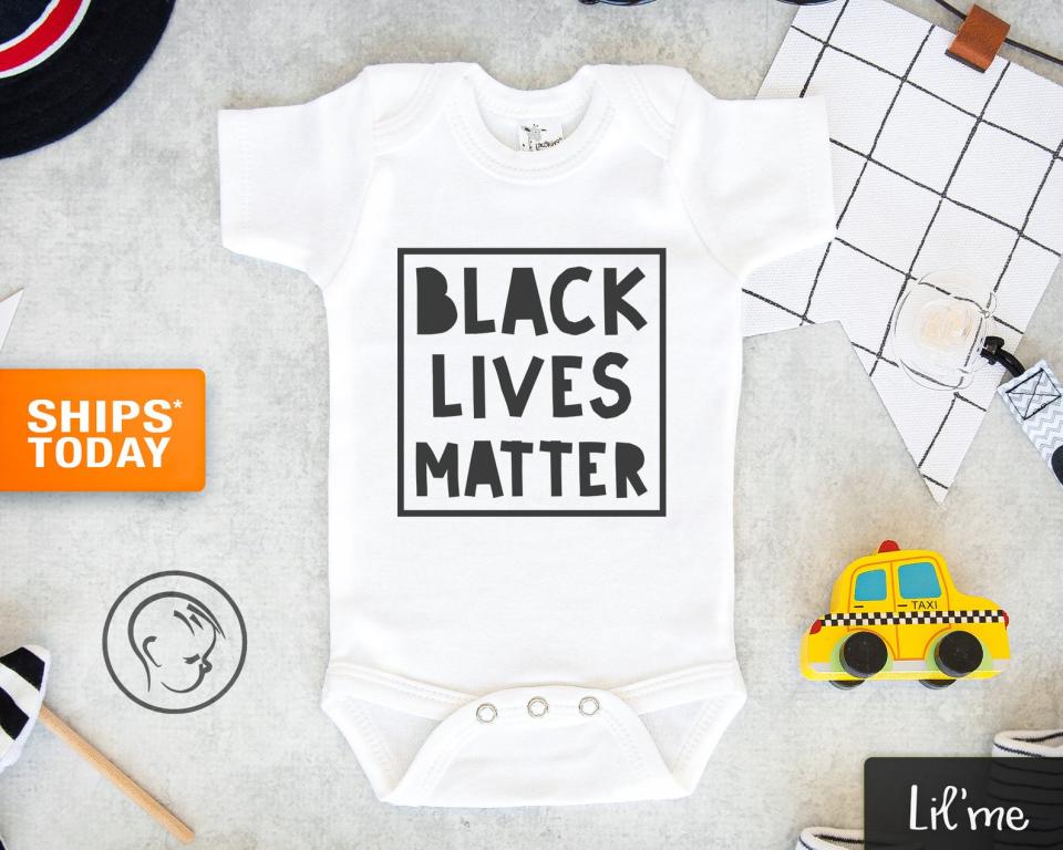 blm onesie, etsy