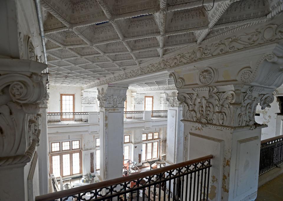 The main lobby of the Walesbilt Hotel in Lake Wales shows the ornate details of the building, which opened in 1927 and is on the National Register of Historic Places.