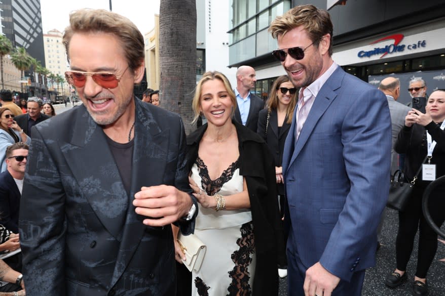 Chris Hemsworth unveils his star on the Hollywood Walk of Fame in Los Angeles, California, U.S. May 23, 2024.