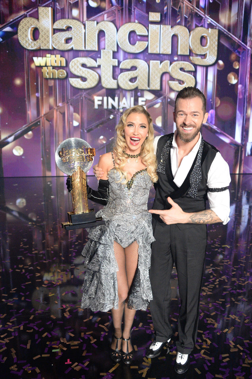 Kaitlyn Bristowe won the mirrorball trophy during Season 29 with pro Artem Chigvintsev. (Eric McCandless / ABC via Getty Images)