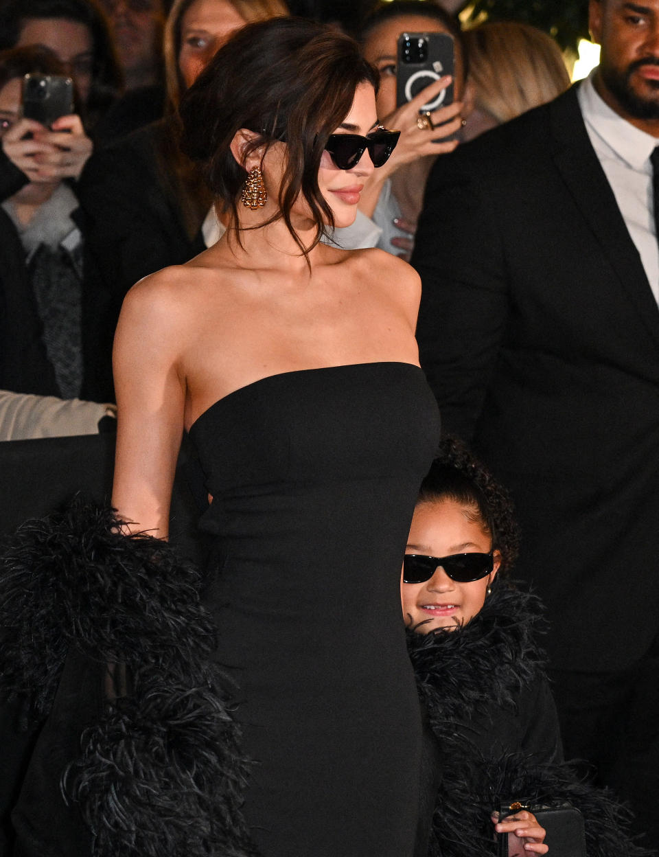 Kylie Jenner et Stormi à la Fashion Week Haute Couture à Paris, en janvier 2024