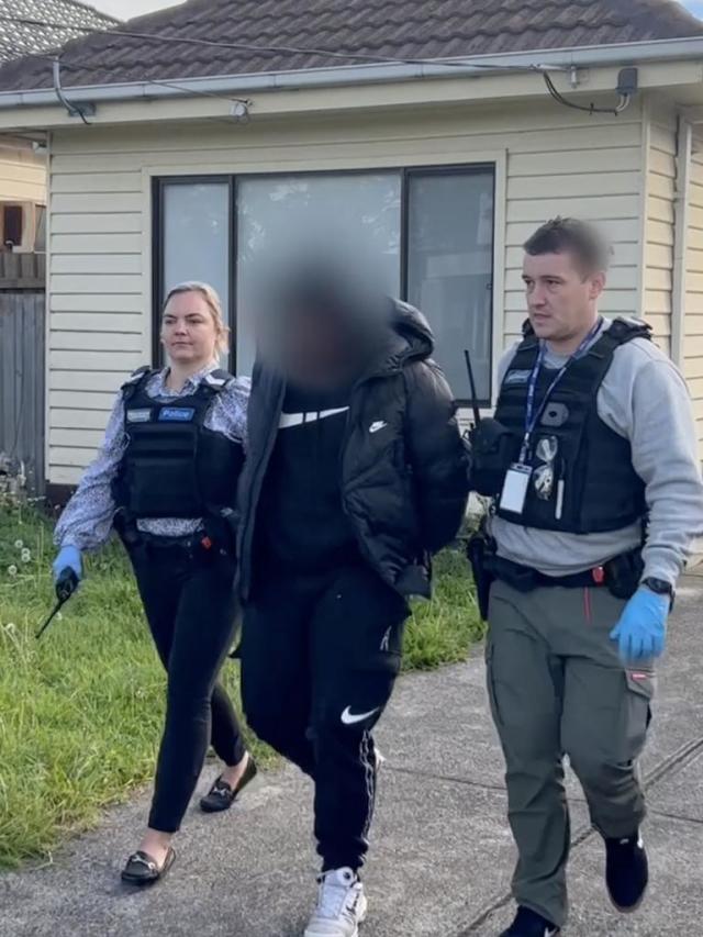 He appeared in court following his arrest on Friday over the alleged stabbing two days earlier. Picture: Victoria Police