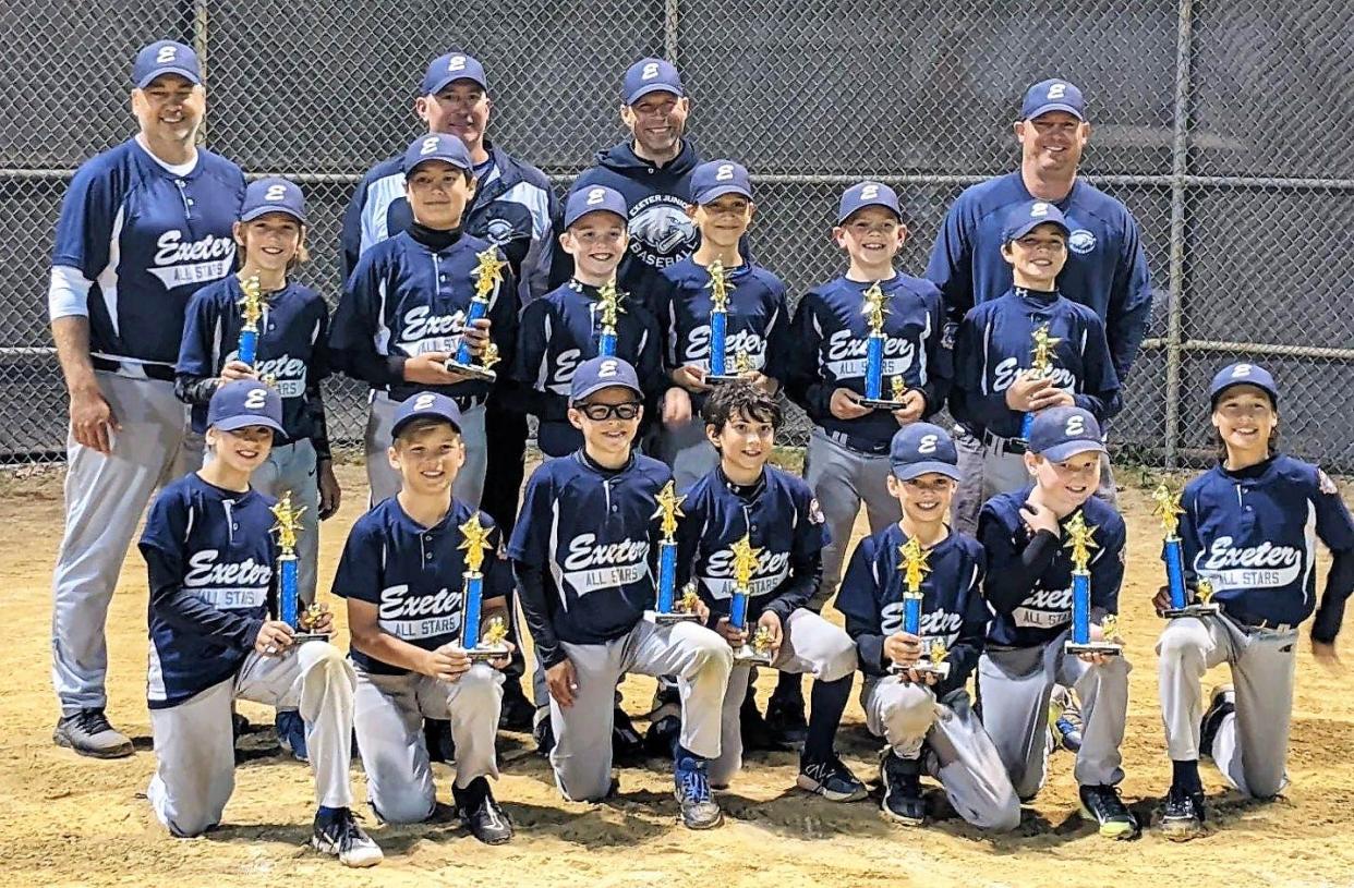 The Exeter Cal Ripken 10U baseball team beat Great North Woods, 15-0 on Wednesday in the first game of the state tournament in Londonderry.