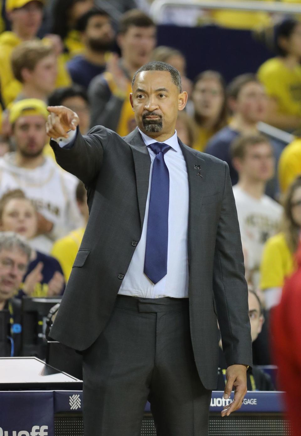 Michigan coach Juwan Howard during action against Nebraska, Thursday, March 5, 2020 at the Crisler Center in Ann Arbor.