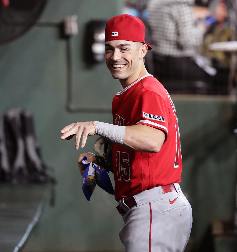 在讓渡名單中，只有Randal Grichuk仍續留在天使中。（Photo by Bob Levey/Getty Images）