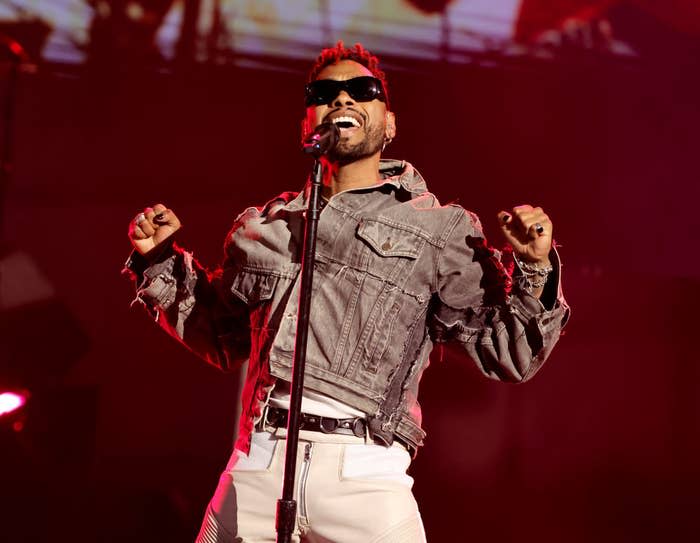 closeup of him singing on stage