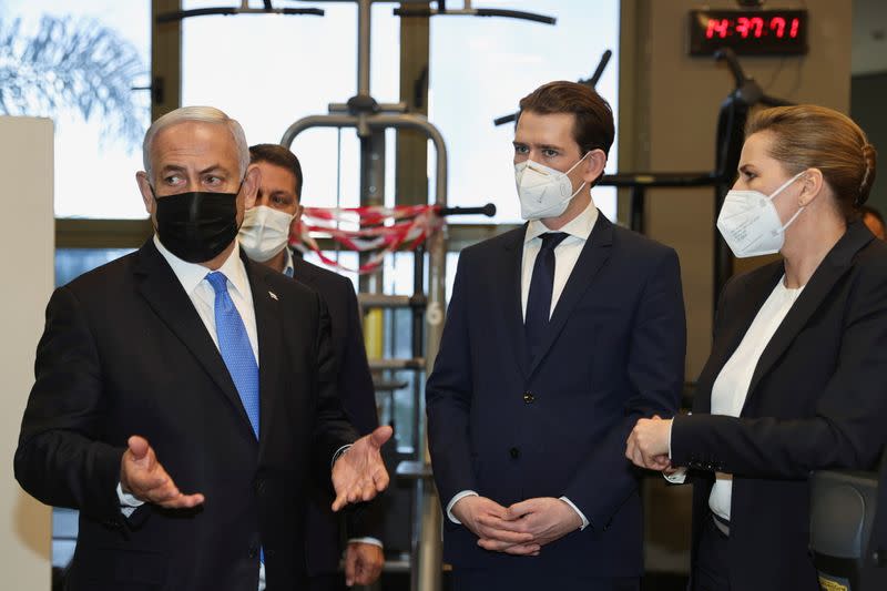 Danish Prime Minister Frederiksen and Austrian Chancellor Kurz visit Israel