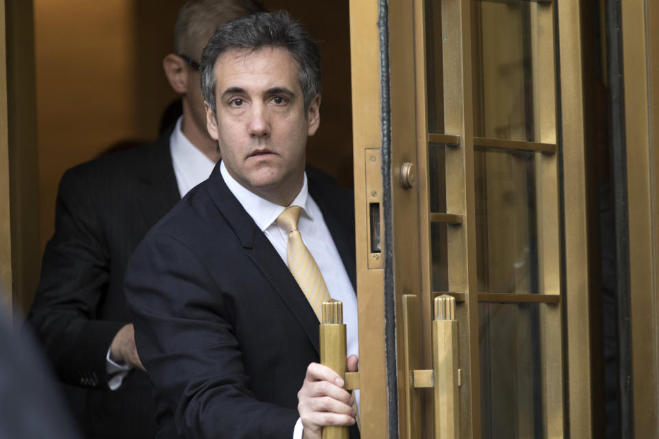 Michael Cohen, former personal lawyer to President Trump, leaves federal court in New York after pleading guilty to eight charges, Aug. 21, 2018. (Photo: Mary Altaffer/AP)