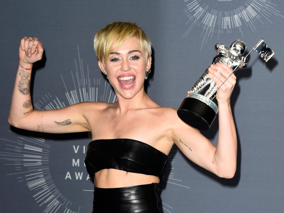 Miley Cyrus at the 2014 MTV VMA's.