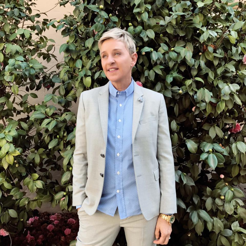 Portrait of Ellen DeGeneres, photographed at Warner Bros Studios, CA, on February 9, 2017.