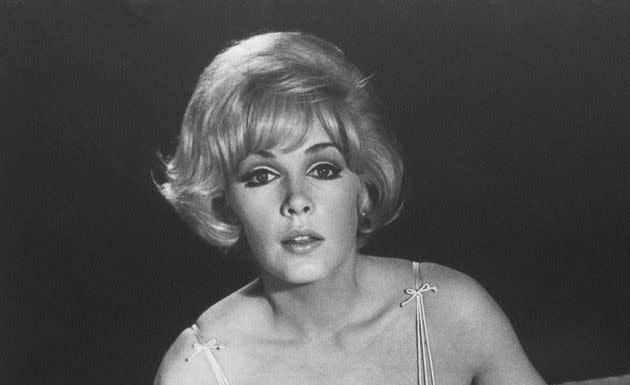Stella Stevens, a prominent leading lady in 1960s and 70s comedies perhaps best known for playing the object of Jerry Lewis’s affection in “The Nutty Professor,” has died. She was 84. (AP Photo)