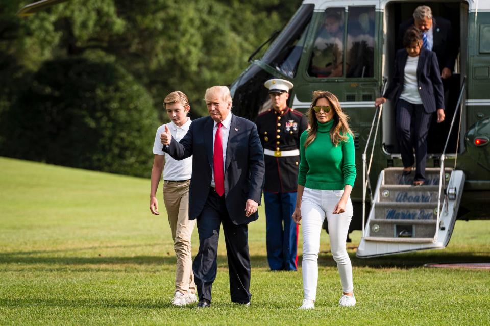 Trump Melania Barron