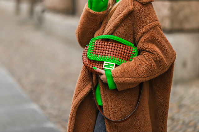 Marge Sherwood - Brown Mini Strap Bag in 2023