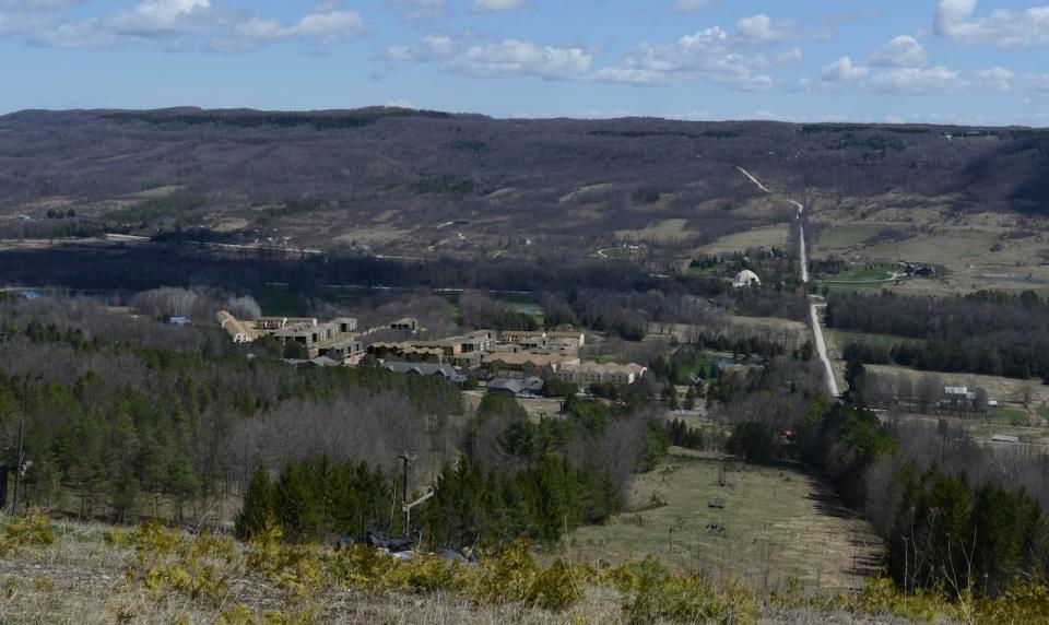 This rendering created by a planning firm on behalf the Escarpment Corridor Alliance shows a view of what the housing development could look like if constructed as proposed. 