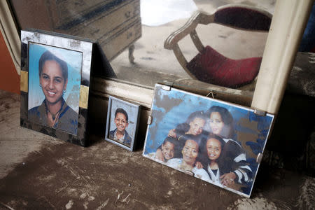 Family pictures of last Eritrea’s last Ambassador to Ethiopia are seen during a inauguration ceremony marking the reopening of the Eritrean embassy in Addis Ababa, Ethiopia July 16, 2018. REUTERS/Tiksa Negeri