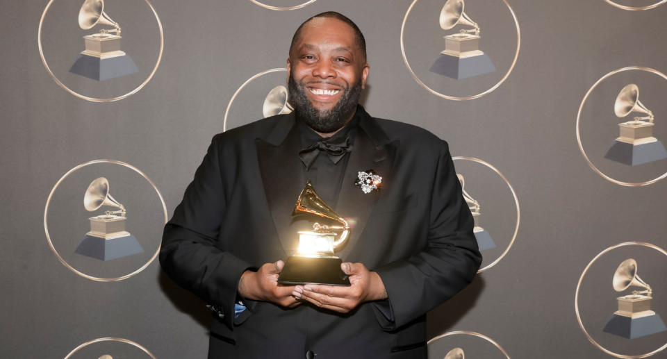 Rapper Killer Mike at the 66th Annual GRAMMY Awards. The artist was arrested on a misdemeanour charge before the official ceremony began. 