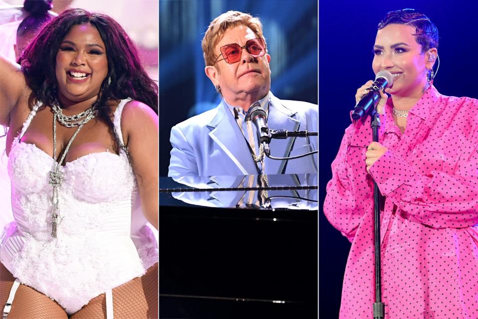 Lizzo, Elton John, Demi Lovato