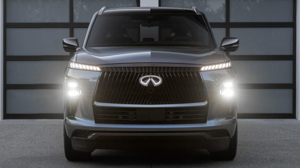 三代QX80外觀設計大量繼承 QX Monograph概念車元素。(圖片來源／Infiniti)