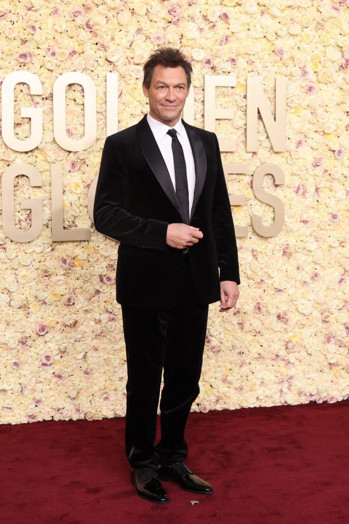 Dominic West attends the 81st Annual Golden Globe Awards at The Beverly Hilton on January 07, 2024 in Beverly Hills, California.