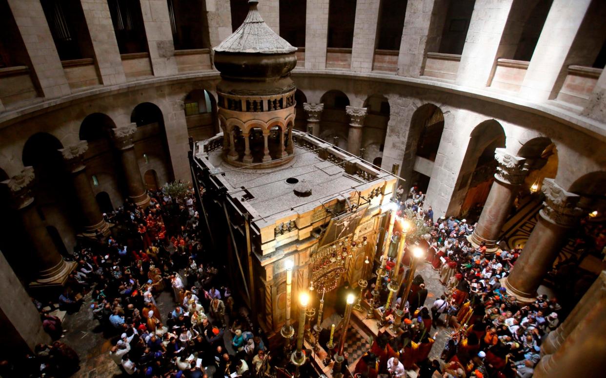 The Church of the Holy Sepulchre has been closed since Sunday - AFP