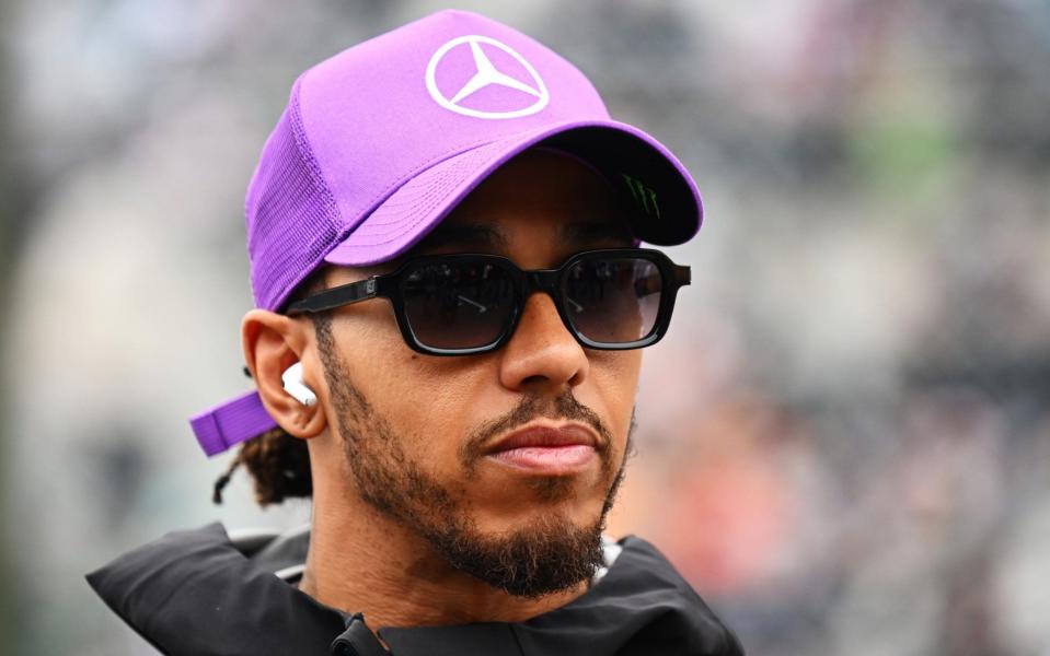 Lewis Hamilton of Great Britain and Mercedes looks on from the drivers parade prior to the F1 Grand Prix of Japan at Suzuka International Racing Course on October 09, 2022 in Suzuka, Japan - Getty Images