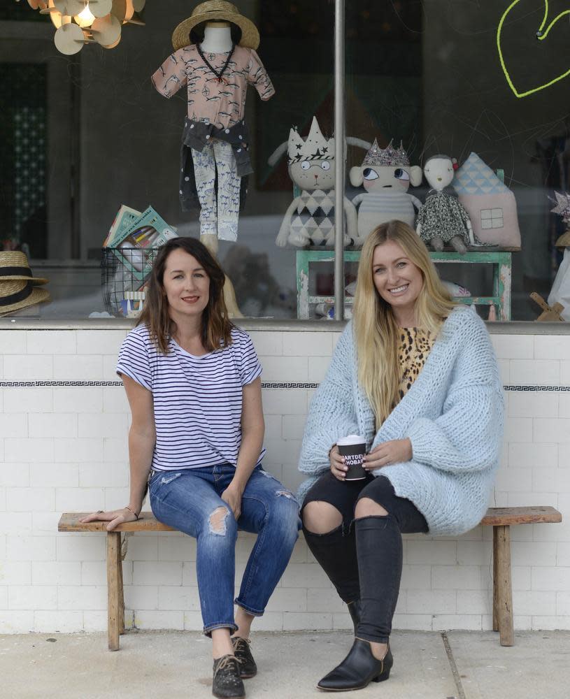 Kirsty Frank and Davina Yarker. Picture: Iain Gillespie