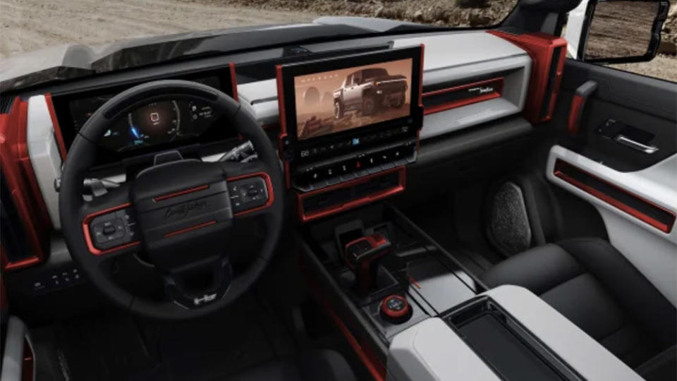 Inside the Barrett-Jackson GMC Hummer Edition 1 EV - Credit: Neiman Marcus