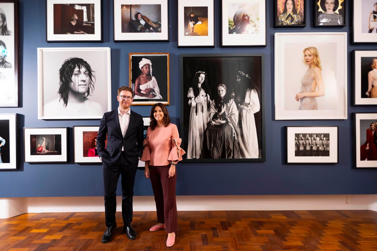 Flavia Frigeri and Nicholas Cullinan  (David Parry/ National Portrait Gallery)