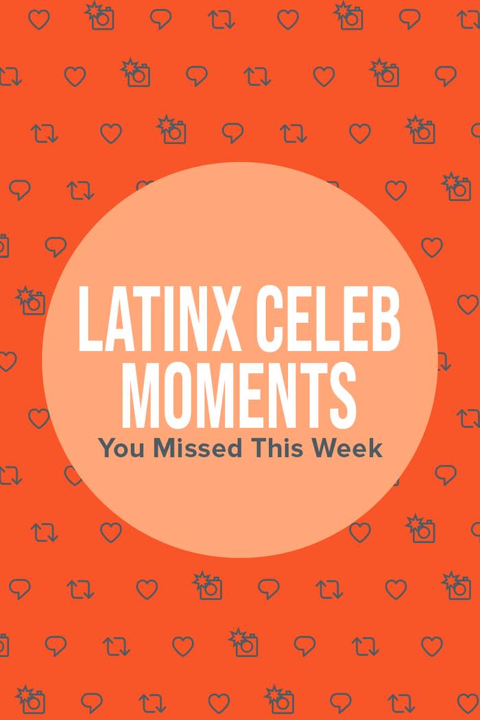 Latinx Celeb Moments orange header