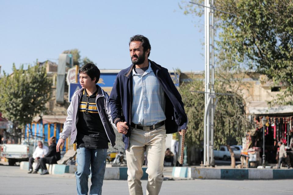 Saleh Karimai (left) and Amir Jadidi in “A Hero."