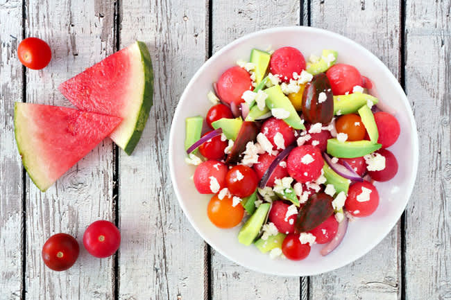 watermelon-avocado-salad