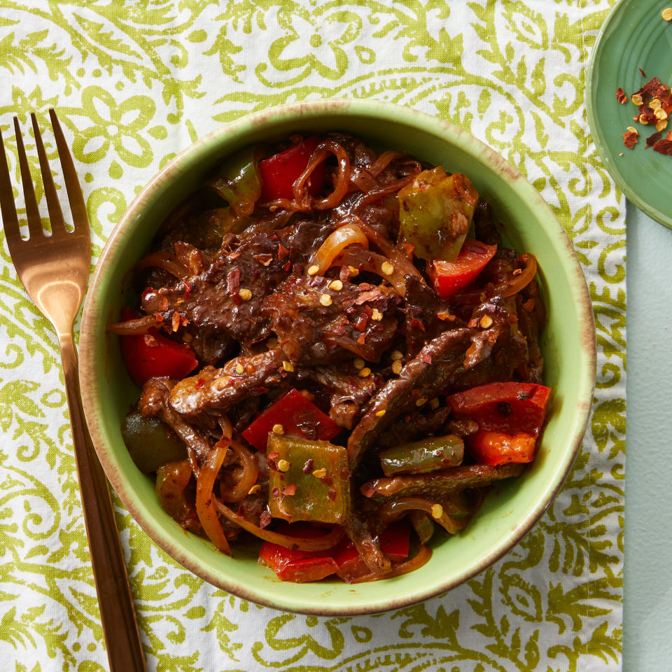 Ginger Beef Stir-Fry with Peppers