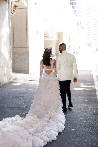 <p><a href="https://www.instagram.com/anemotionweddings/" data-component="link" data-source="inlineLink" data-type="externalLink" data-ordinal="1">Anemotion Weddings</a></p> From Left: Jasmine Fernandez and her husband on their wedding day